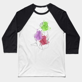 Abstract naked body  girl Baseball T-Shirt